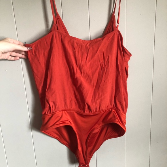 Lovers + Friends Vision Cami Bodysuit Rust Orange - Picture 7 of 7